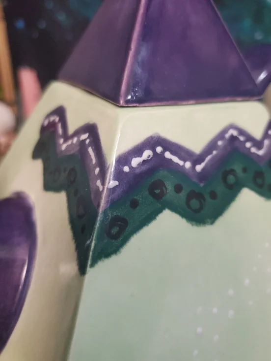 Unique Handmade Pyramid Teapot In Amazing Condition - Picture 9 of 9